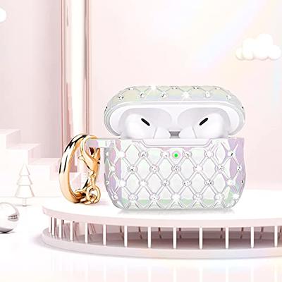 Case for Airpods Pro 2nd Generation - VISOOM Airpods Pro 2 Cases Cover  Women 2022 Silicone iPod Pro 2 Earbuds Wireless Charging Cases Girl Bling