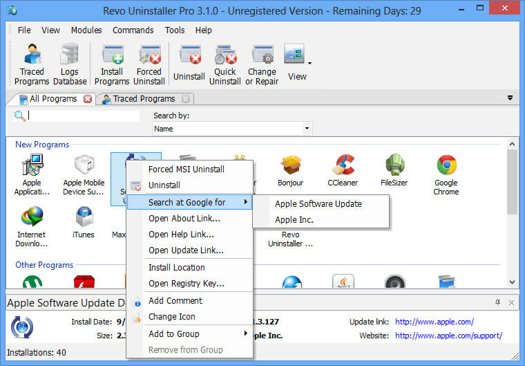 برامج Revo Uninstaller Pro 3.1.0 الاقوى لازالة البرامج من جدورها  Revo_uninstaller