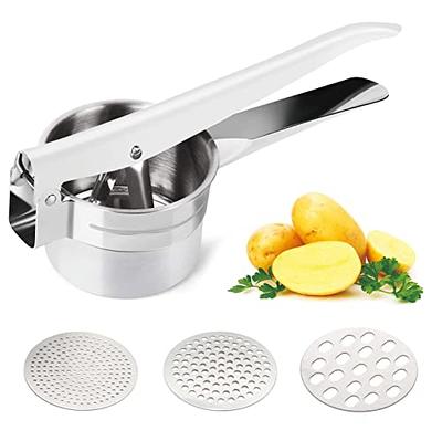 Stainless Steel Handle Potato Masher & Ricer Mash Potatoes Vegetables  Tool