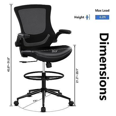 Misolant Ergonomic Office Chair with Footrest, Ergonomic Desk