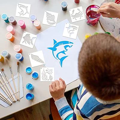 40 Pcs Cute Letter Stencils Set For Kids-reusable Plastic Art