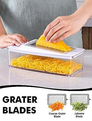 Geedel Vegetable Chopper, Onion Chopper Pro Food Chopper, Kitchen Vegetable  Slicer Dicer Cutter Grater, Veggie Chopper with container for Salad Onion  Potato Carrot (4 in 1, White) - Yahoo Shopping