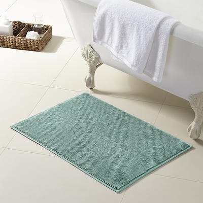 MODERN THREADS Platinum Reversible Contrast Stripe Bath Runner