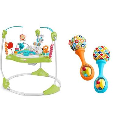 Fisher-Price Baby Toys Rattle 'n Rock Maracas, Set of 2 Soft Musical  Instruments for Infants 3+ Months, Green & Yellow