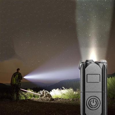 5000 Lumen Rechargeable LED Flashlight Powerful Torch Light USB High Power  Flashlight Built-in battery Outdoor Camping Hand Lamp