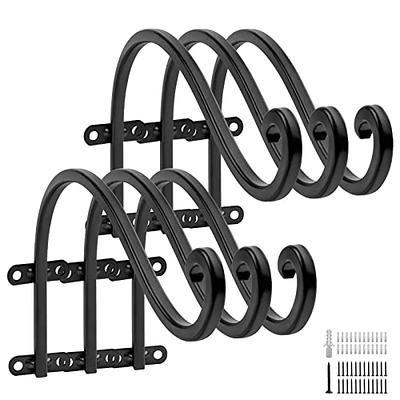 Made By Design 4pk Metal S Hook Hanger Black - Made By DesignTM