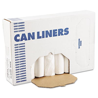 24 x 24 Natural Clear Liners High Density 6 Mic. by Paper Mart