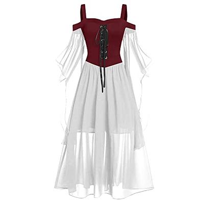 SHOPESSA Victorian Halloween Costumes for Women Vampire Goth Clothes Women  Regency Dresses for Women Wench Costume Plus Size Plus Size Ball Gowns Sexy  Pirate Costume Medieval Dresses - Yahoo Shopping
