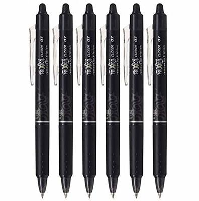 Pilot, FriXion Ball Erasable & Refillable Gel Ink Pens, Fine Point 0.7 mm,  Pack of 12, Black