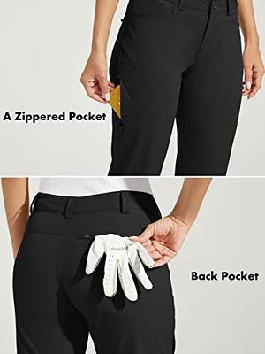 Women's Golf Pants, Water-Resistant Lightweight Hiking Pants with