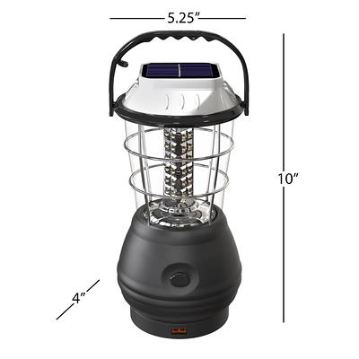 36-LED Solar and Hand Crank Dynamo Powered Camping Lantern Super Bright  Outdoor Emergency Lamp with 3 Brightness Modes for Power Outages Hiking 