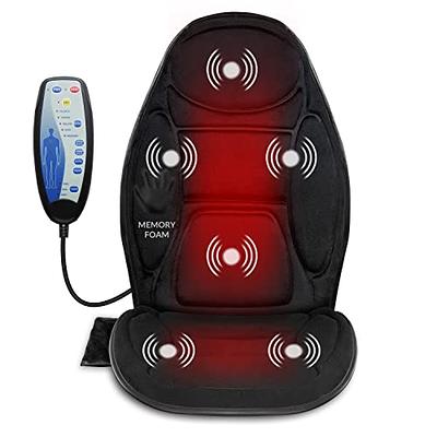 Snailax Shiatsu Full Back Massager with Heat, Adjustable Chair Massager  pad, Rolling Massage Seat Cushion, Gifts