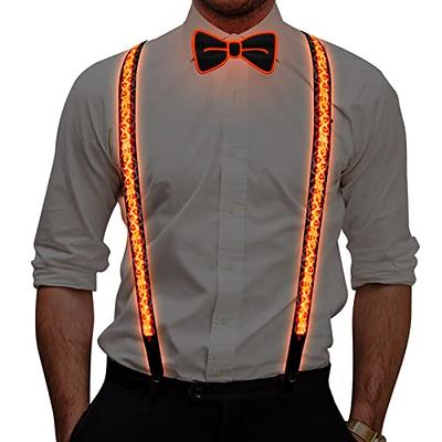 Man of Men Red Suspenders for Men, Red Suspenders for Women