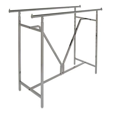 Chrome Steel Clothes Rack 73.6 in. W x 66.5 in. H