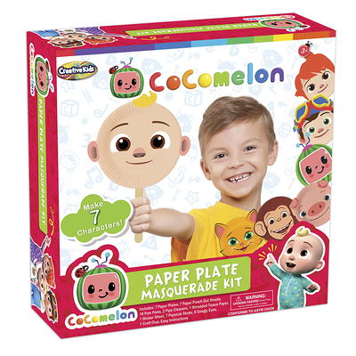 Creative Kids CoComelon Paper Plate Masquerade Art & Craft Kit (49