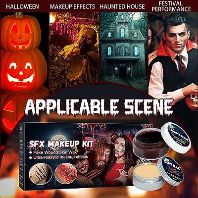 3pcs Skin Wax Make Up Kit/body Painting Halloween Scar Make-up Prop For  Ghost Party Makeup