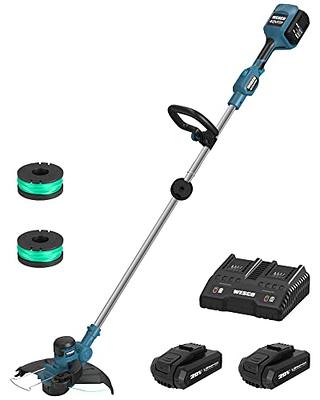 21V Weed Wacker Battery Powered, T TOVIA Cordless String Trimmer