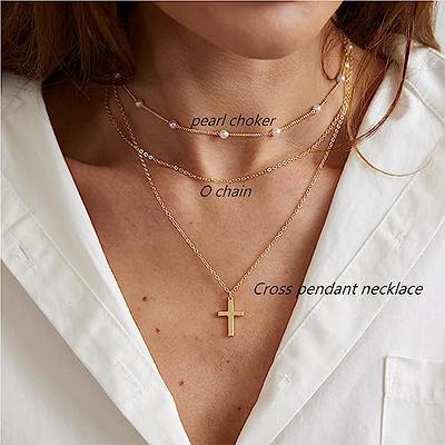Pancert Layered Necklaces for Women,Dainty Gold Necklace Layering