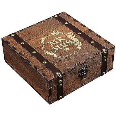 Tie Box - Wooden Box with Lid, Engagement Gift for Him – World of