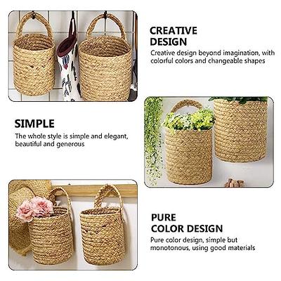 Woven Hanging Baskets for Living Room Fruit Sundries Organizer