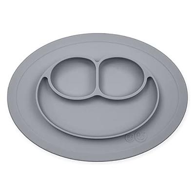 Sensory Silicone Placemat for Toddlers + Babies in Gray