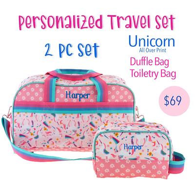 Unicorn Duffle Bag Unicorn Overnight Bag Girls Unicorn 