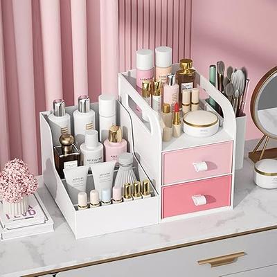 Makeup Organizer For Vanity, Large Capacity Desk Organizer With Drawers For  Cosmetics, Lipsticks, Jewelry, Nail Care, Skincare, Ideal For Bedroom And