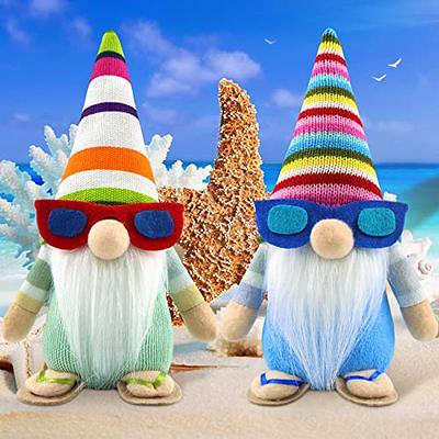 2pcs Coffee Gnomes Coffee Bar Decor Accessories Spring Summer Swedish Tomte Elf Dwarf Figurines Spring Summer Gnome Decorations Gifts Fall Gnome Decor