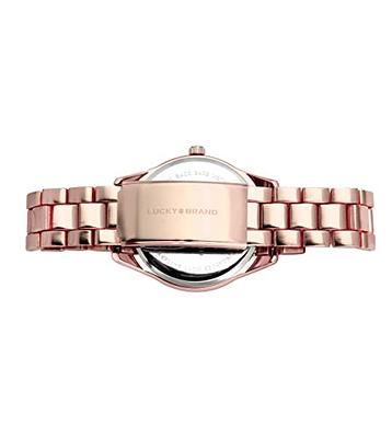  Lucky Brand Watches for Women Analog Watch Easy Reader Quartz  Stainless Steel Women's Wrist Watches Bracelet Gift Box Set (Rose Gold) :  Clothing, Shoes & Jewelry