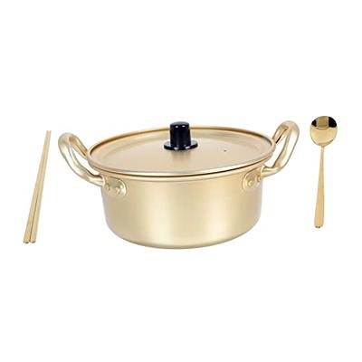  Ramen Pot,Korean Ramen Cooking Pot,Yellow Aluminum