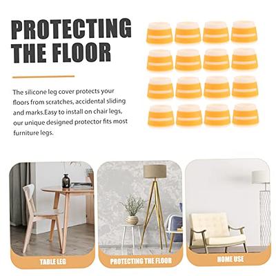 COOLHIYA 16pcs Chair Mat Furniture Silicone Cover Furniture Socks