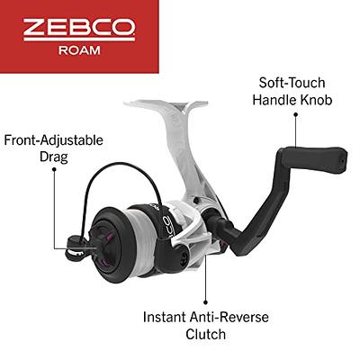 Zebco Spyn Spinning Fishing Reel, 3 Bearings (2 + Clutch), Instant  Anti-Reverse with Front-Adjustable Drag, All-Metal Gears