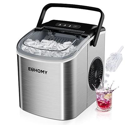 EUHOMY Commercial Ice Maker Machine, 100lbs/24H Stainless Steel Under  Counter ice Machine with 33lbs Ice Storage Capacity, Freestanding Ice Maker.