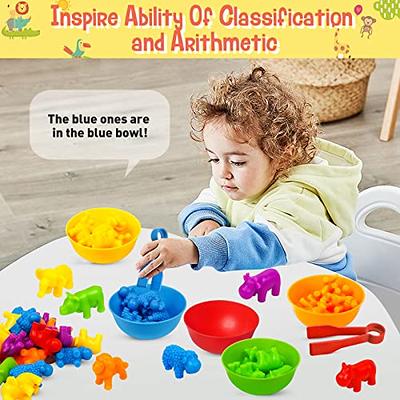  Rainbow Tweezers - Motor Skill Development Toy for Toddlers -  Teach Sorting, Counting, and Other Early Mathematics Skills - Sensory  Learning Tools for Kids in 6 Colors - Montessori, Preschool Supplies : Toys  & Games