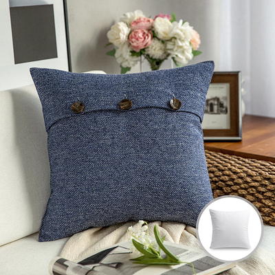 Burrow Nomad Lumbar Pillow in Navy Blue