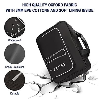 Frusde Carrying Case for PS5, Travel Bag Storage for PS5 Console  Disc/Digital Edition and Controllers, Protective Shoulder Bag for PS5,  Controllers