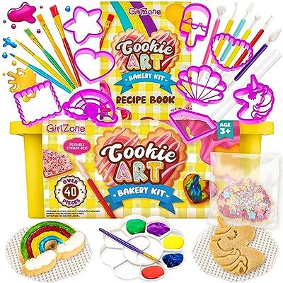 GirlZone Cookie Art Bakery Kit, Decorate Cookies Using Sugar Cookie  Decorating Supplies with Stencils, Brushes and Cutters, Fun Cookie  Decorating Kit and Cookie Gift Idea - Yahoo Shopping