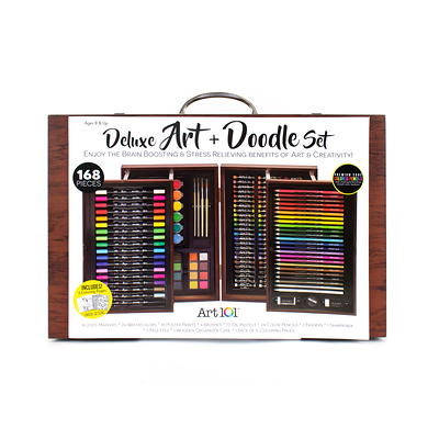 Art 101 Deluxe Multifunctional Art Set / Kit with 168 Pieces in a