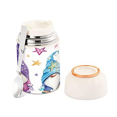 Kigai Cute Gnomes Thermos Food Jar for Hot & Cold Food for Kids