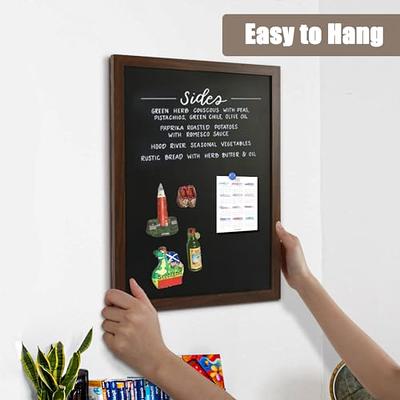  DOLLAR BOSS Chalkboard 36''X 24'' White Rustic Wood Framed  Large Chalk Board for Wall Hanging Blackboard Memo Board Bulletin Menu  Board Non-Magnetic for Kitchen,Coffee Shops, Restaurants : Office Products