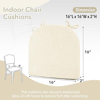 Indoor Memory Foam Chair Cushions for Dining Chairs, Non-Slip Kitchen Chair  Pads