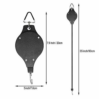 Lythor 4 Pack Plant Hook Pulley, Retractable Plant Hanger Easy