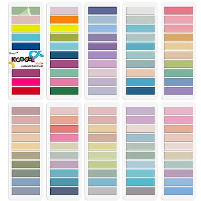  15 Colors Sticky Notes Tabs Pastel, File Tabs Flags Colored  Page Markers Pop-up, Adhesive Index Tabs Stickers, Writable Book Tabs for  Annotating Books, Notebooks, 600Pcs : Office Products