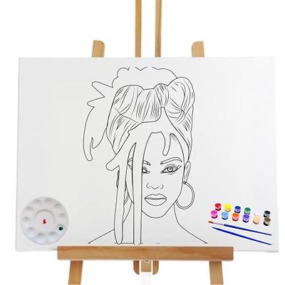 Essenburg Pre Drawn Canvas Paint Kit, Adult & Teen Sip and Paint Party  Favor