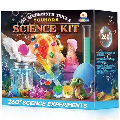 UNGLINGA 70 Lab Experiments Science Kits for Kids Age 4-6-8-12 Educational  Scientific Toys Gifts for Girls Boys, Chemistry Set, Crystal Growing,  Erupting Volcano, Fruit Circuits STEM Activities 