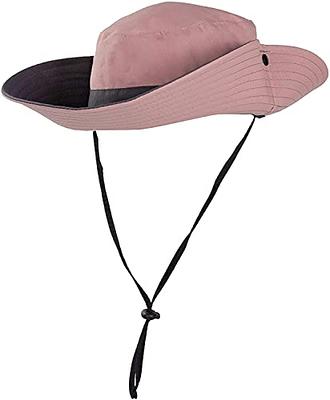 Rosoz 2 Pack Ponytail Sun Bucket Hats for Women UV Protection