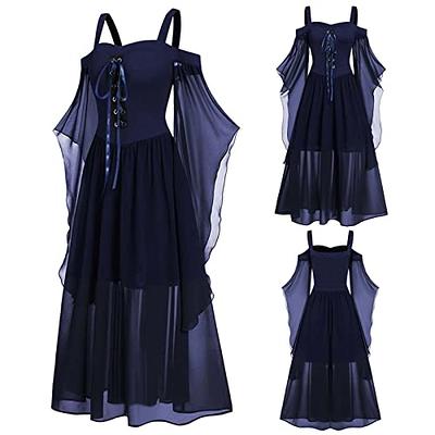 Sexy Halloween Costumes for Women Plus Size Goth Dress for Women