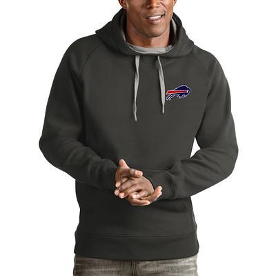 Men's Antigua Heather Gray Buffalo Bills Victory Pullover Sweatshirt Size: Small