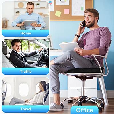 Seat Cushion for Desk Chair - Back Pain, Tailbone Relief, Coccyx, Butt, Hip  Support - Ergonomic Office Chair Sciatica Car Pillow