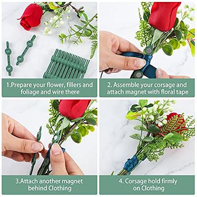 Floral Boutonniere Magnets Corsage Brooches Magnet for Handmade